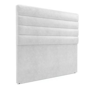 Imagem de Cabeceira California Para Cama Box Casal 140 cm Corano Branco M11 - D'