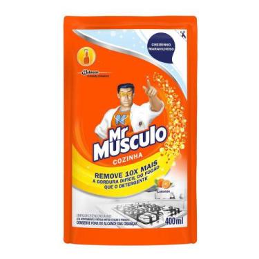Imagem de Kit 2 Refis Mr Musculo Limpador Desengordurante Cozinha 400ml