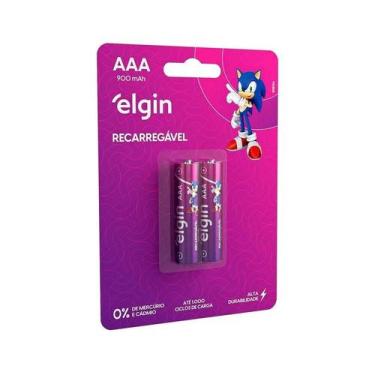 Imagem de Pilha Recarregável Aaa 900mah Elgin
