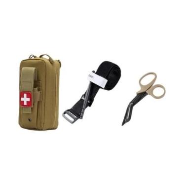 Imagem de Kit De Resgate Médico Tático, Torniquete, Bolsa De Primeiros Socorros,