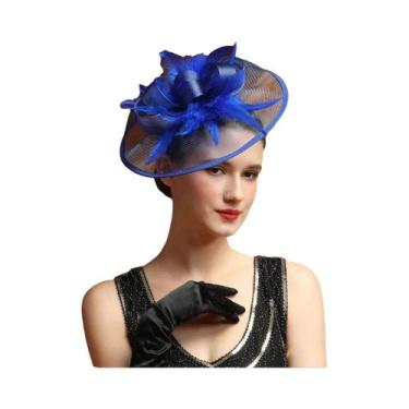 Imagem de Chapéu Fascinator Elegante Estilo Kentucky Derby Anos 50 Para Mulheres