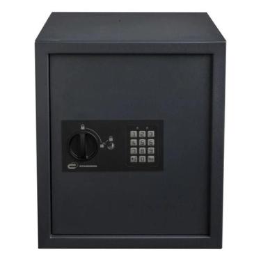 Imagem de Cofre Digital De Sobrepor Senha E Chave Aco 40L 40X35X36Cm - Brazil Ho