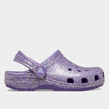Imagem de Sandália Crocs Infantil Classic Fantasy Glitter Clog K-Unissex