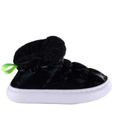 Imagem de Pantufa Infantil Flowfa Mini Katy Preto-Feminino