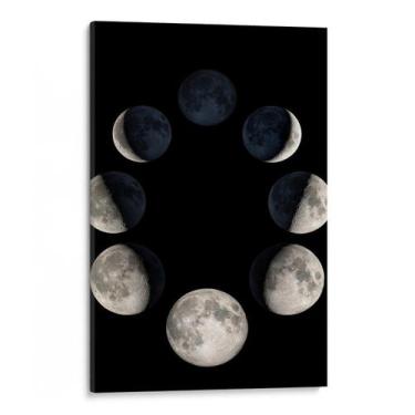 Imagem de Quadro Fases da Lua Circular - Mioquadros, 160x100 cm, Borda Infinita