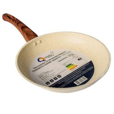 Imagem de Frigideira 24cm Fogão Indução Gás Elétrico Vitrocerâmico Revestimento 