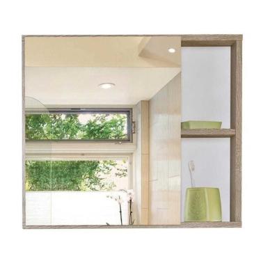 Imagem de Espelheira Celta Arezzo Rovere 60CM com Armazenamento Interno para Organização e Otimização de Espaço