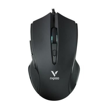 Imagem de Mouse Gamer Rapoo V20S, RGB, 7.000 DPI, 6 Botões Programáveis, Memória Interna, UBS, Preto - V20S-Unissex
