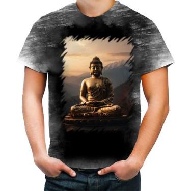 Imagem de Camiseta Desgaste Estátua de Buda Iluminado Religião 17 - Kasubeck Sto