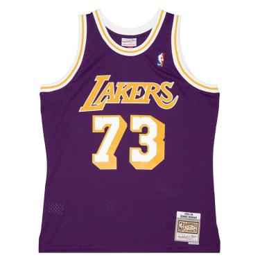 Imagem de Regata Mitchell & Ness Swingman Dennis Rodman Los Angeles Lakers Road 1998-99 Jersey Ma...