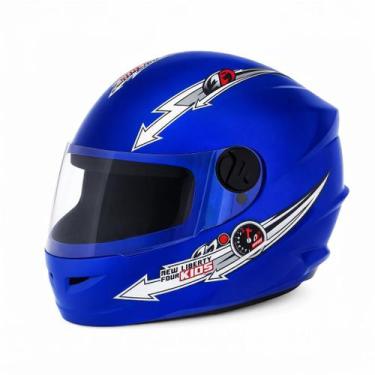 Imagem de Capacete 54 Pro Tork Liberty Four Kids Azul Infantil Moto, 54