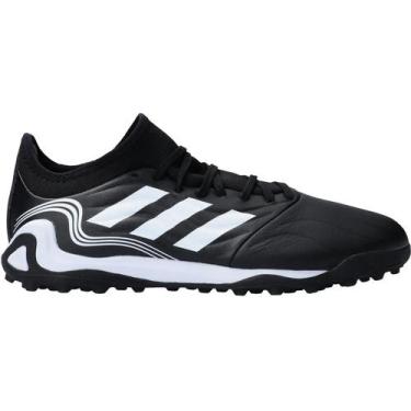 Imagem de Chuteira Society Adidas Copa Sense.3 TF Preta e Branca, 44