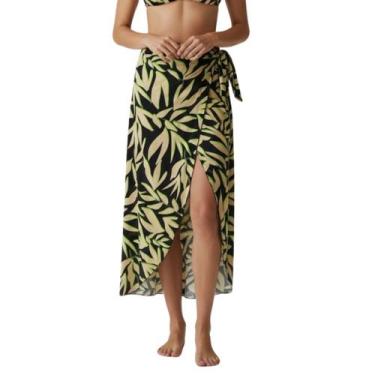 Imagem de Saia Pareô Crepe Estampa Exclusiva Cor:Estampa 306Tamanho:M - LA PLAYA