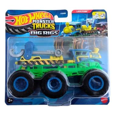 Imagem de Hot Wheels Super Caminhão Monster Truck Big Rigs Mattel HVN8, Loco pun