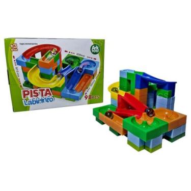 Imagem de Blocos de Montar Pista Infantil Bolinhas de Gude 98 Peças - Ark Toys