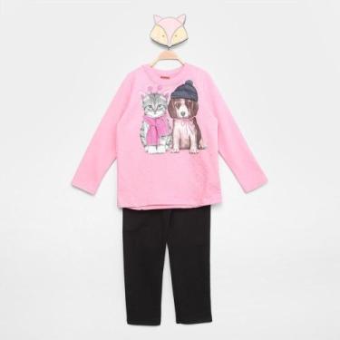 Imagem de Conjunto Moletom Bebê Kyly Peluciado Feminino