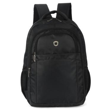 Imagem de Mochila para Notebook Até 17 Polegadas Mn54147pk com Compartimento Acolchoado e 3 Divisórias Preto Polo King