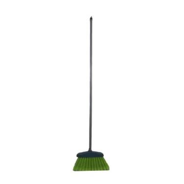 Imagem de Vassoura Reta Capa Simples com Cabo 1,20m para Limpeza de Pisos Madeira e Nylon Uso Doméstico