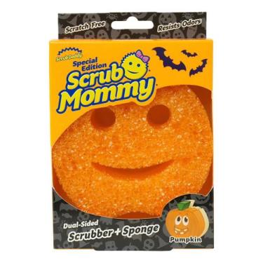 Imagem de Esponja De Limpeza Scrub Daddy Scrub Mommy Halloween Pumpkin Laranja -