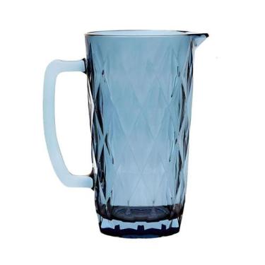 Imagem de Jarra stella azul de vidro com alça 1,2l - Vista Home, UNICA