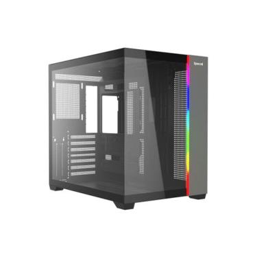 Imagem de Gabinete gamer redragon tesseract rgb, mid-tower, vidro temp, s/ fan, 