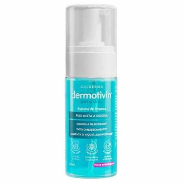 Imagem de Espuma de Limpeza Facial para Pele Mista a Oleosa Dermotivin Original,