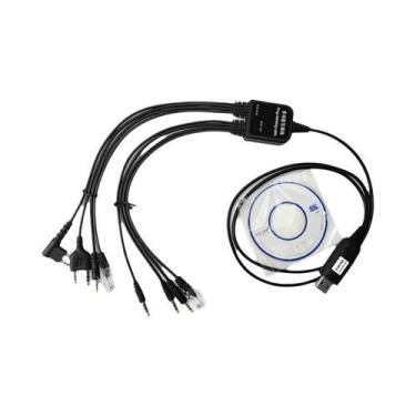 Imagem de Cabo De Programação Universal 8 Em 1 Para Rádios Walkie Talkie Kenwood
