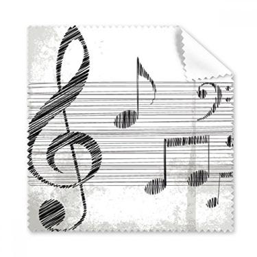 Imagem de Pano de limpeza de tela de telefone com estampa simples de música clássica, 5 peças
