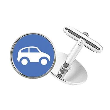 Imagem de DIYthinker Abotoaduras com clipe de botão redondo para veículos energéticos protegem o meio ambiente