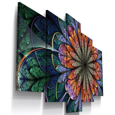 Imagem de Quadros Decorativos Flor Surrealista Sala Quarto 