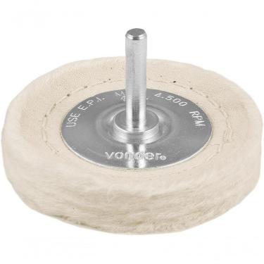 Imagem de Roda De Feltro/Pano 3X1/2" Haste 1/4" P/ Polimento Vonder