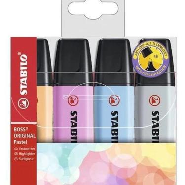 Imagem de Estojo De Marcador Stabilo Boss Pastel (2 E 5 Mm) 4 Cores