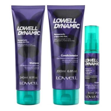 Imagem de Lowell Kit Dynamic Shampoo 240ml + Condi 200ml + Tonico 60ml