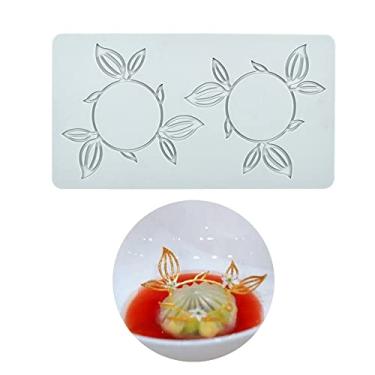 Imagem de Moldes de silicone de folha oca para amantes de coração moldes de chocolate geometria molde de silicone 3D molde de folha de doce de chocolate artesanato decoração de bolo topo de cupcake (R_Folha_21,5 * 11,5 * 0,3 cm)