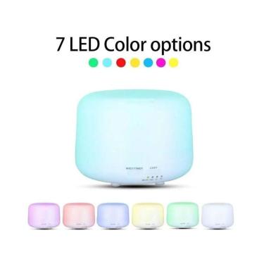 Imagem de Aromatizador Umidificador Eletrônico Led Rgb branco