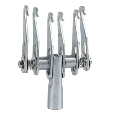Imagem de Qiilu Extrator de amassados, ferramenta de manutenção automática, extrator de metal ajustável, 6 dedos, gancho puxador, pata e ferramenta de reparo de carroceria