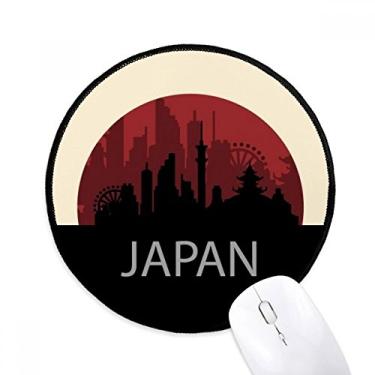 Imagem de DIYthinker Architecture Landmark Outline Japan Mouse Pad Desktop Office Tapete redondo para computador