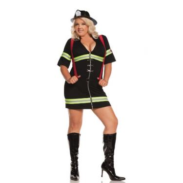 Imagem de Elegant Moments Mulheres Plus Size Ms.Blazin Hot-Plus, Preto, 3X/4X