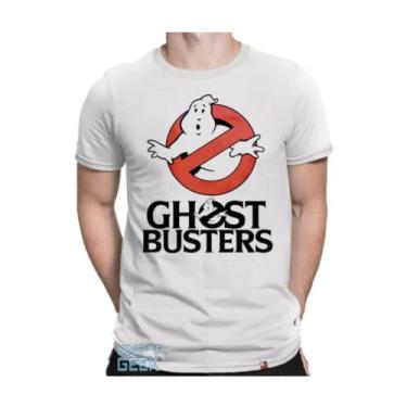 Imagem de Camiseta Caça Fantasmas Camisa Ghostbusters Filme Anos 80 Tamanho:GG;Cor:Branco