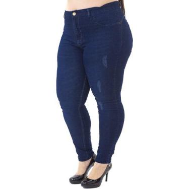 Imagem de Calça Jeans Skinny Básica Plus Size Feminina Mix Jeans