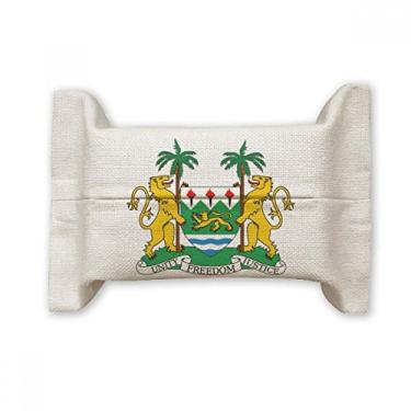 Imagem de Bolsa de linho de algodão com emblema nacional da África da Serra Leoa