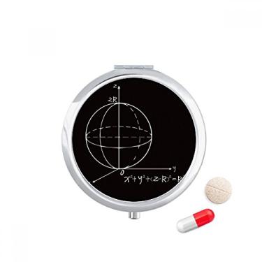 Imagem de Matemática Kowledge Sphere Equation Pill Case Pocket Medicine Storage Box Dispenser Recipiente