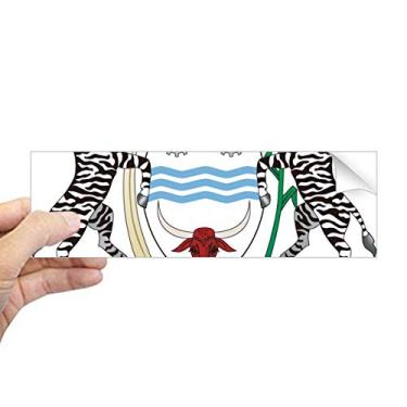 Imagem de DIYthinker Botswana National Emblem Country Adesivo retangular para para-choque Notebook Janela Decalque