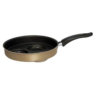 Imagem de Frigideira Alumínio Antiaderente para 3 Ovos N.22 Gastrobel: Bege/Champagne