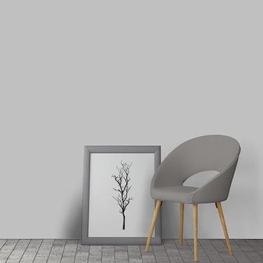 Imagem de Papel de Parede Adesivo Cinza Claro Fosco Lavável Vinílico Liso Vinil Cinza Glacial Para Móveis Sala