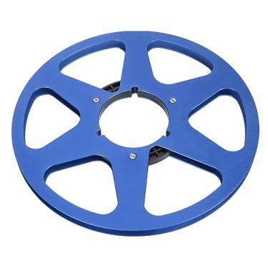 Imagem de Carretel de Fita Vazio de 1/4 de 10,5 Polegadas para Serviço Pesado, Máquina de Abertura de Carretel de Fácil Instalação, Peça Com 6 Furos para Toca-fitas (Azul)