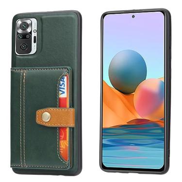 Imagem de Capa de telefone de couro carteira para Xiaomi 11T Pro para Redmi Note10 10S 11 Lite 10T Pro 9 Pro para Mi Poco X3 NFC K40 Stand Cards Solt Cover, verde, para Mi Poco X3 NFC