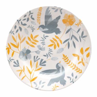 Imagem de Jogo De Pratos Rasos Em Cerâmica Donna Com 6 Peças 26cm Oxford Bem Te Vi