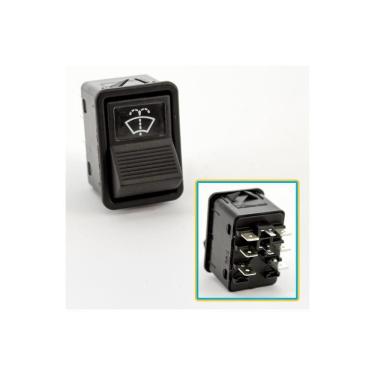 Imagem de Interruptor Lavador de Parabrisa Mercedes Caminhões Ônibus 1958 a 2012 24 Volts - Kostal - 3833167