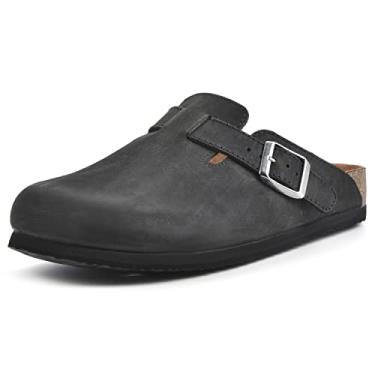 Imagem de WHITE MOUNTAIN Tamanco feminino Bari, Preto/couro, 40